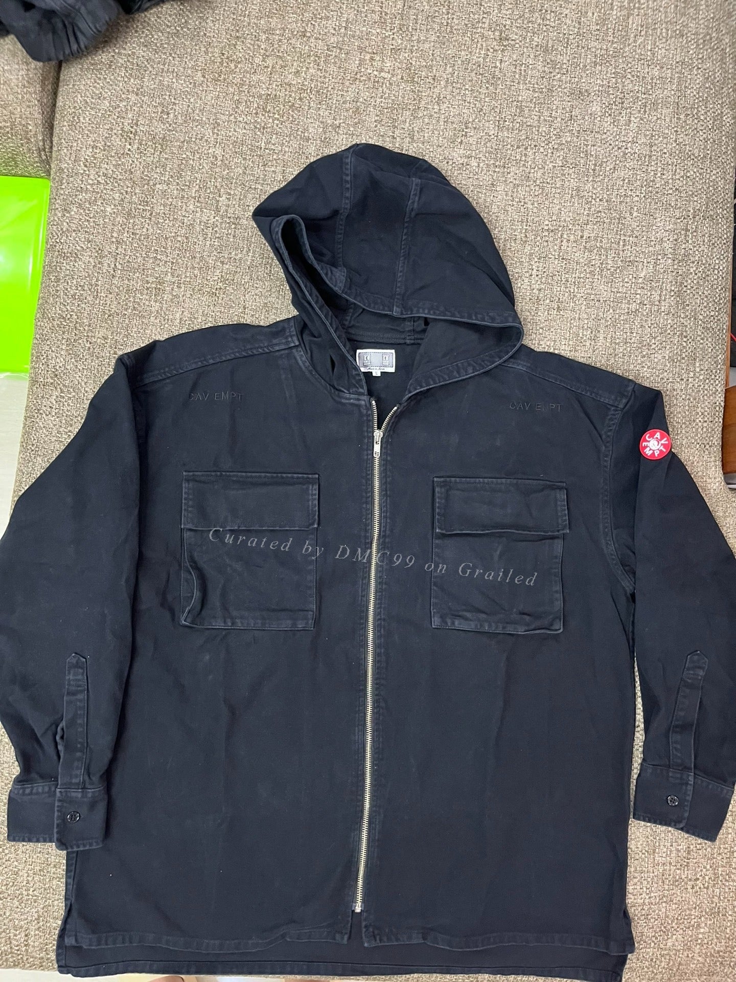 CAVEMPT C.E Hooded Zip Washed Jacket