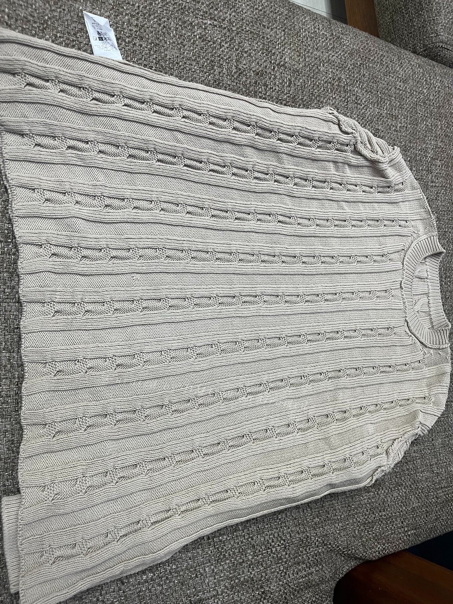 Auralee College Cable Knit Sweater