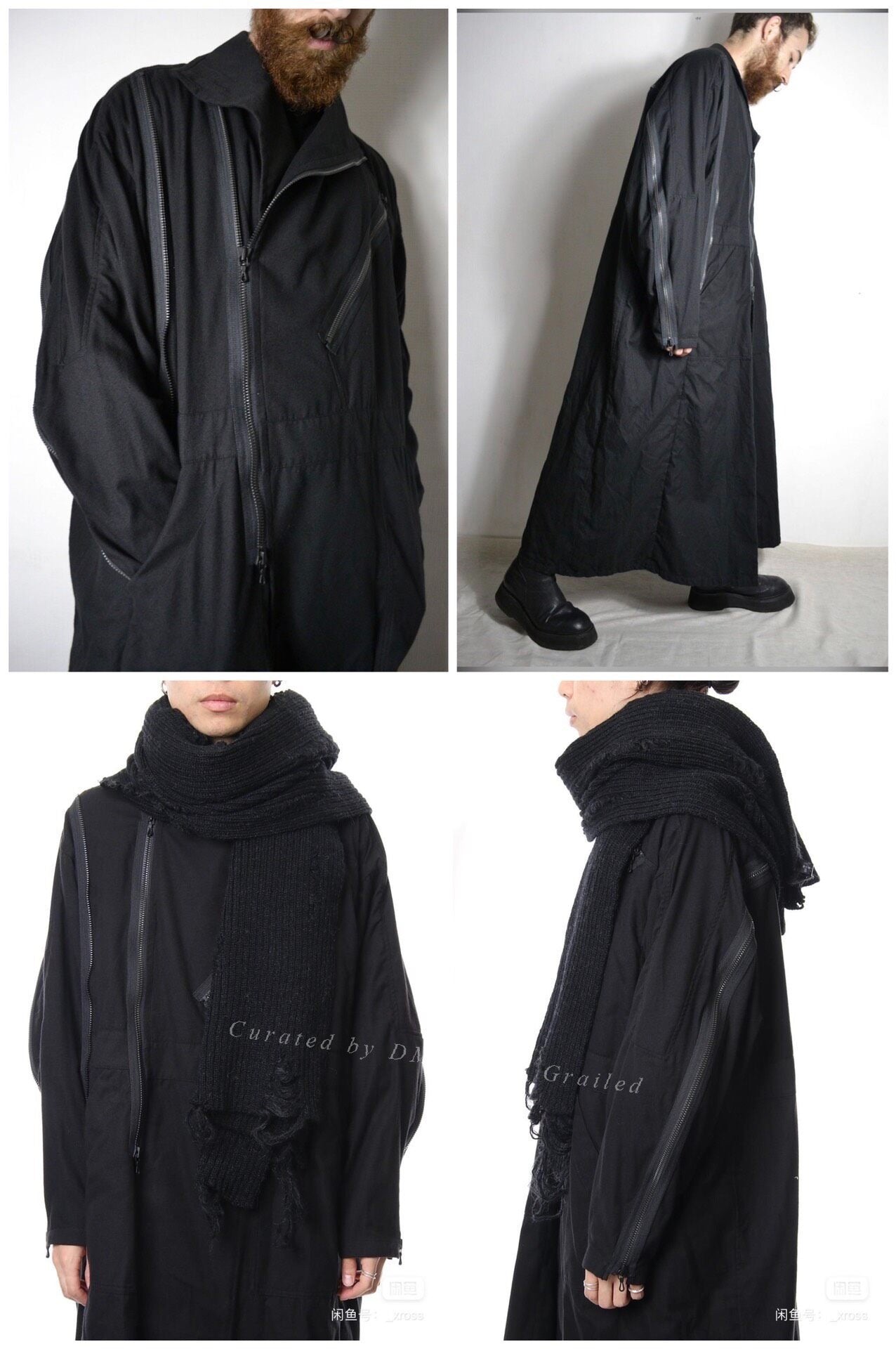Julius 18AW Multi-Zip Long Coat