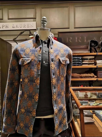 RRL Ralph Lauren Southwest Jacquard Shirt