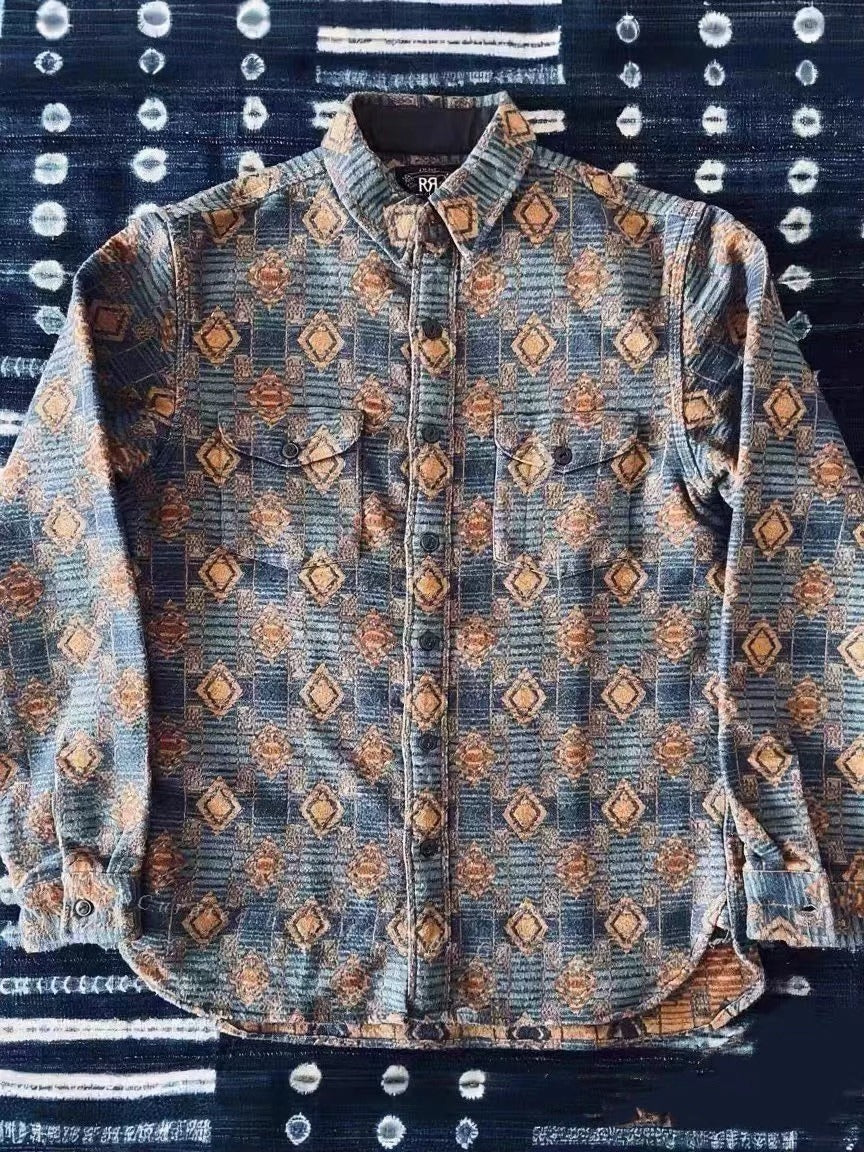 RRL Ralph Lauren Southwest Jacquard Shirt