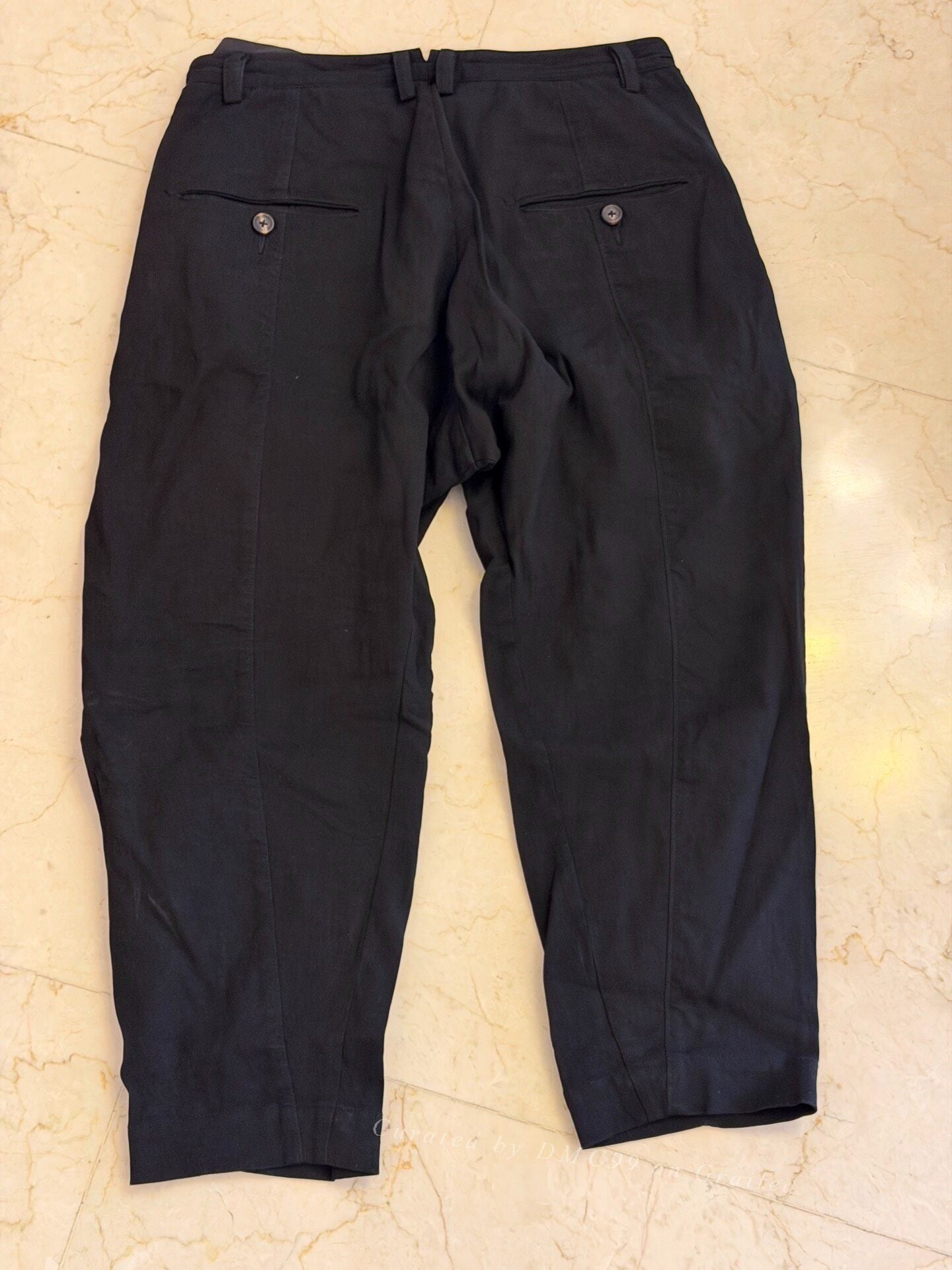 ZIGGY CHEN Thick Stretchy Cotton Low-Rise Pants