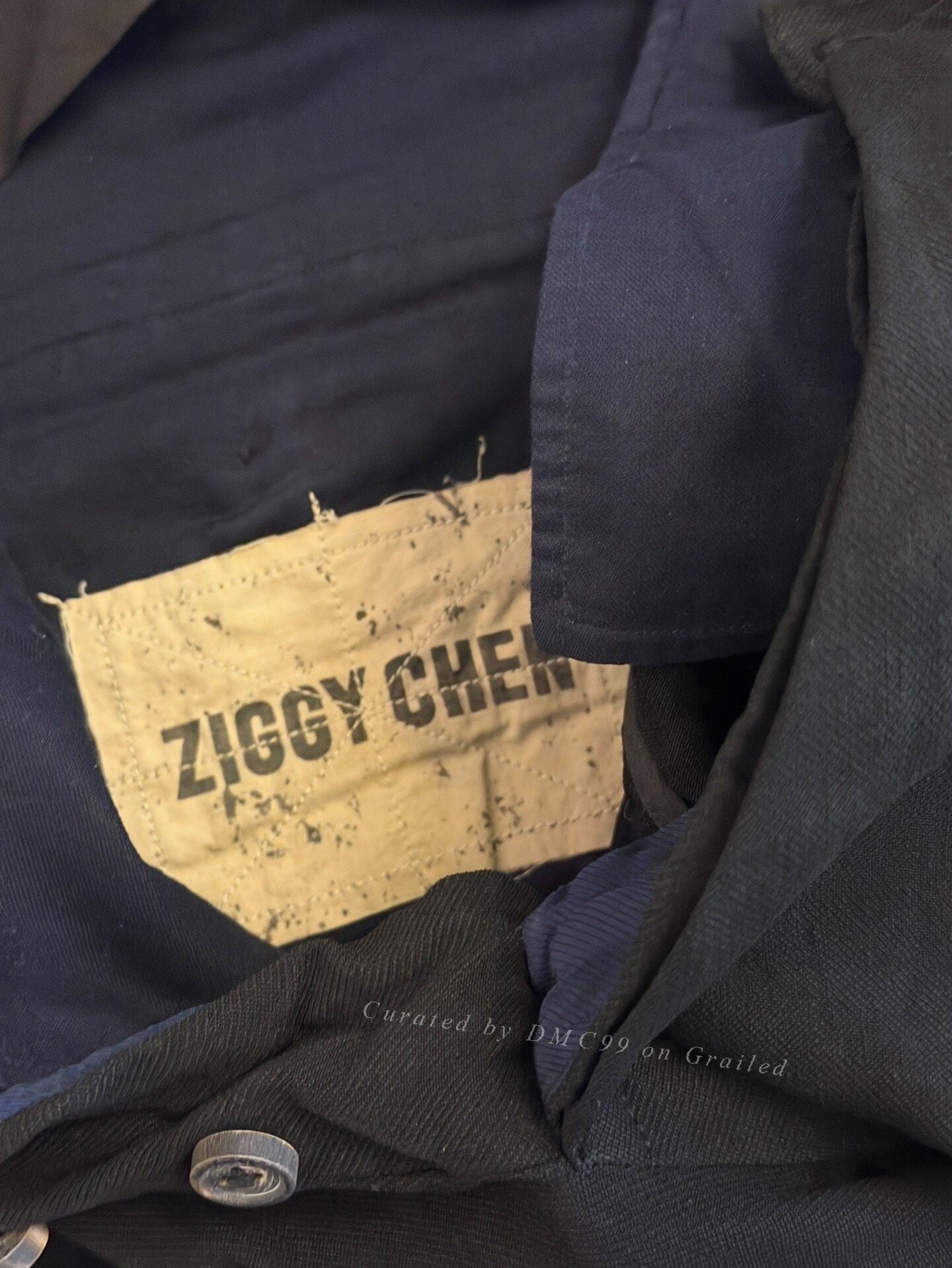 ZIGGY CHEN Thick Stretchy Cotton Low-Rise Pants
