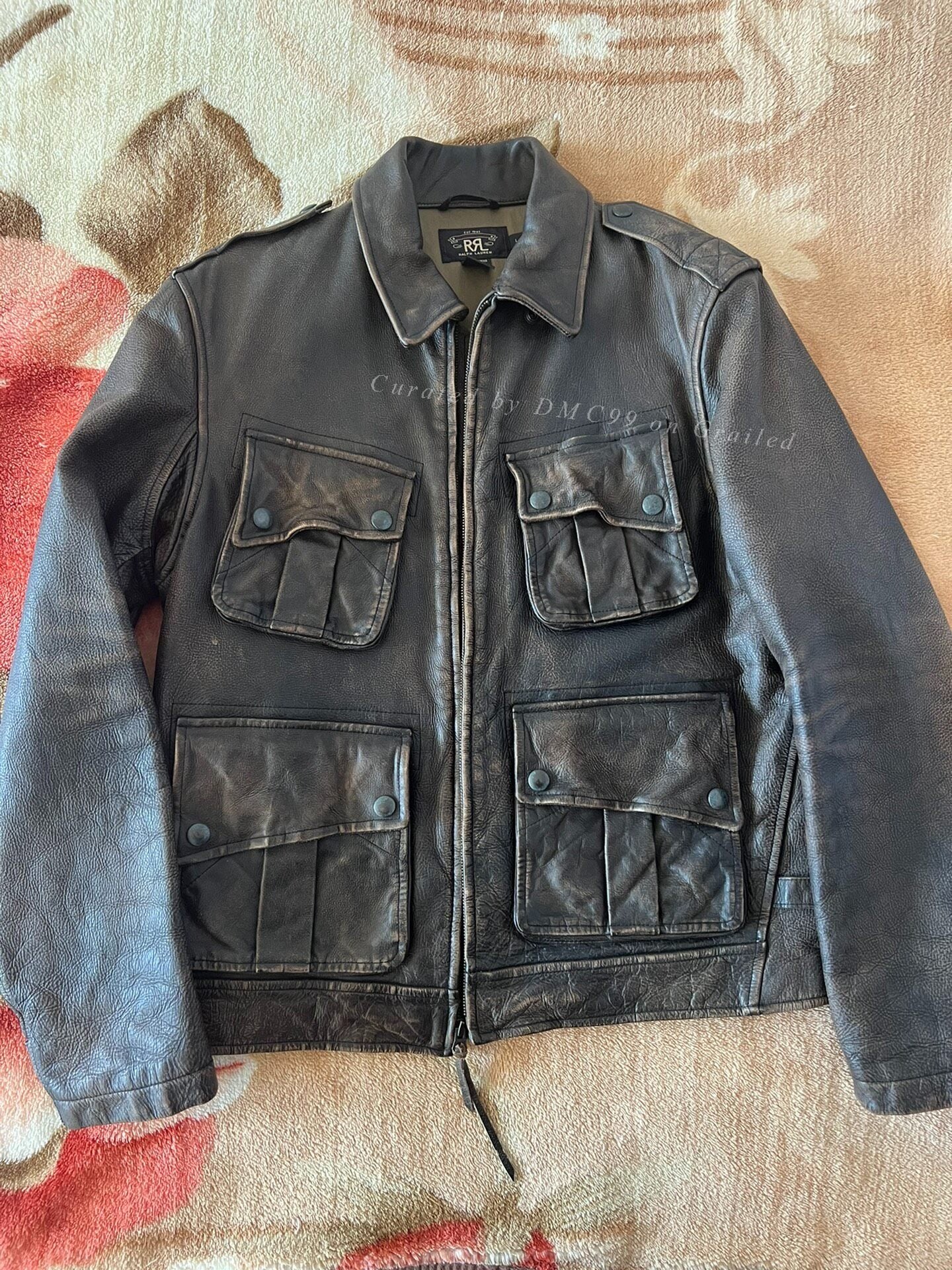 RRL Leather Safari Jacket