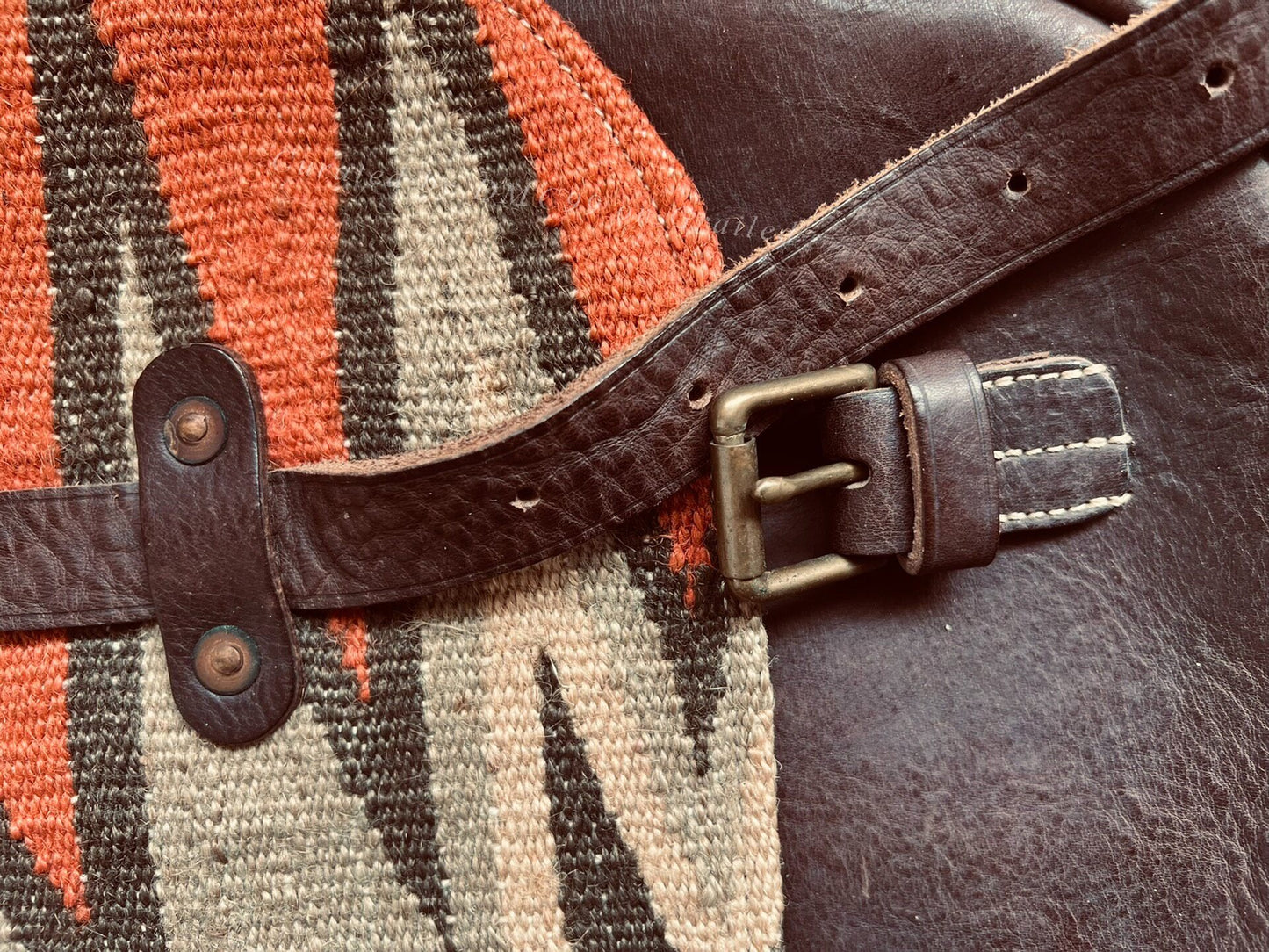 RRL Vintage Wool Messenger Bag