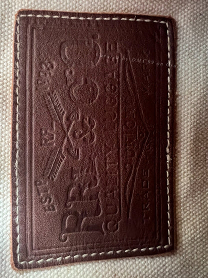 RRL Navajo Style Leather Messenger Bag