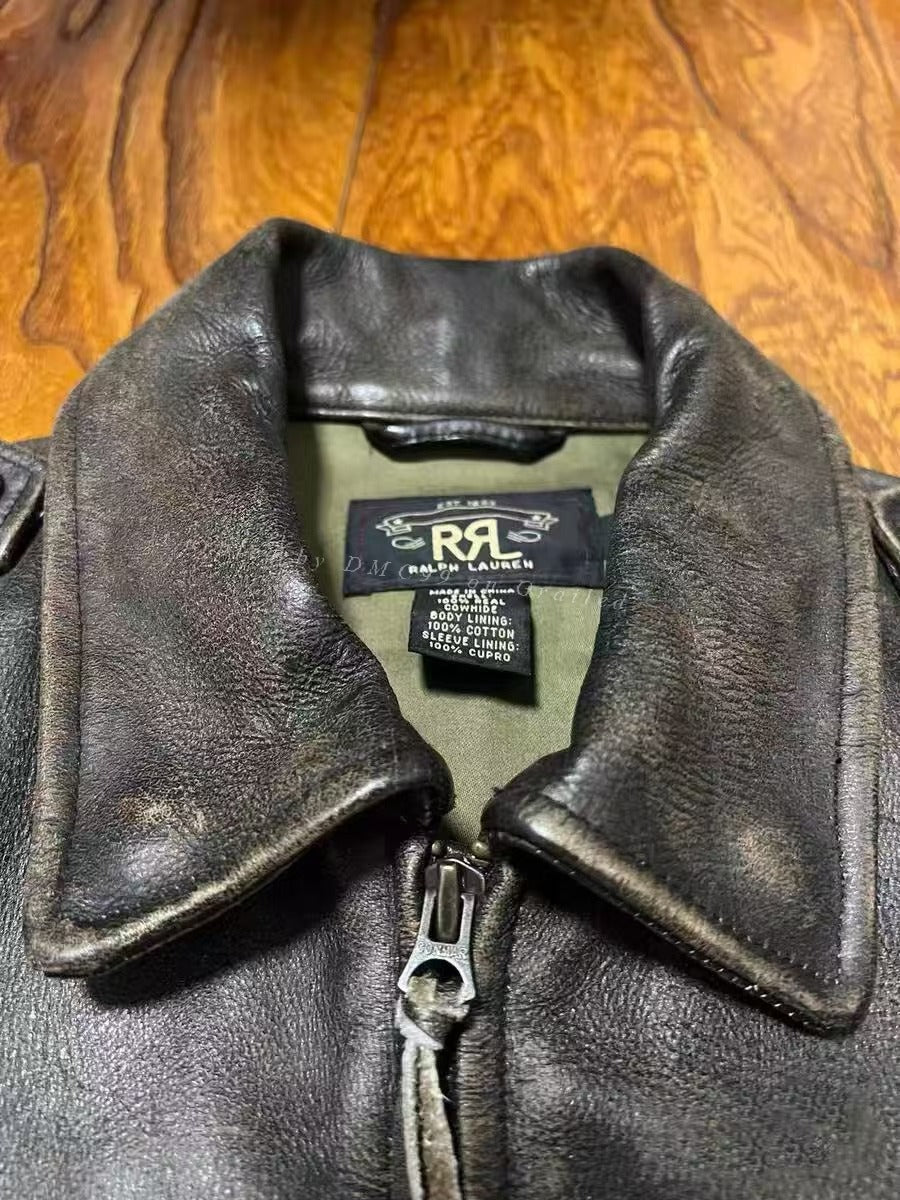 RRL M43 Classic Leather Jacket