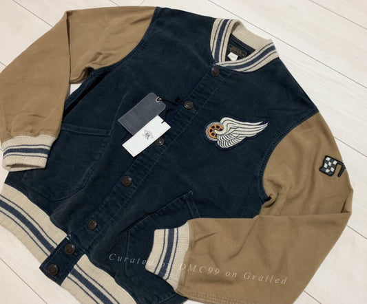 RRL Limited Moleskin Baseball Jacket