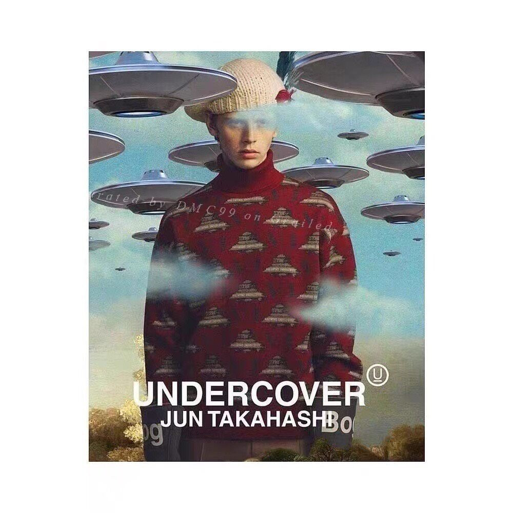 Undercover x Valentino Alien Series Printed Turtleneck Sweater