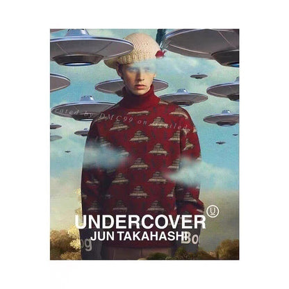 Undercover x Valentino Alien Series Printed Turtleneck Sweater