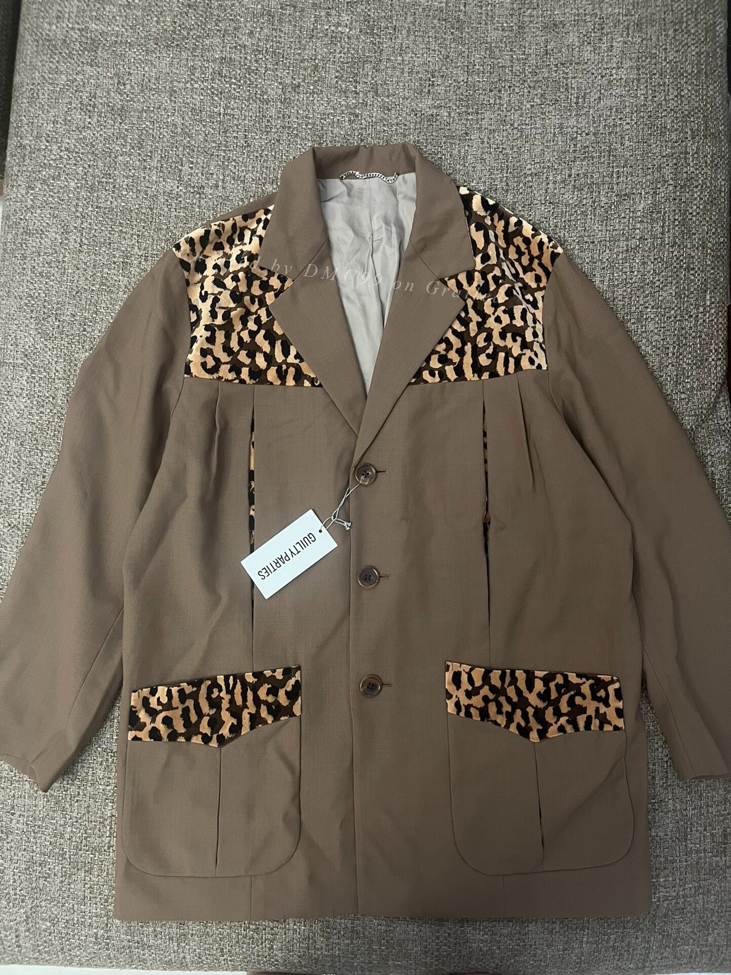 Wacko Maria Leopard Wool Blazer 22SS