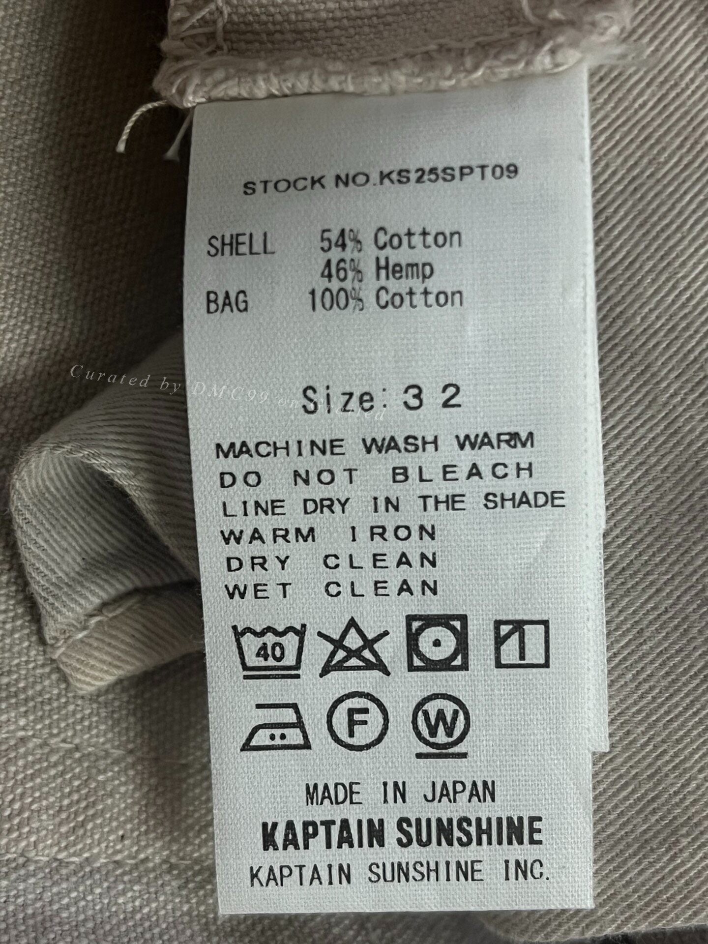 KAPTAIN SUNSHINE 5pkt Pants 25SS