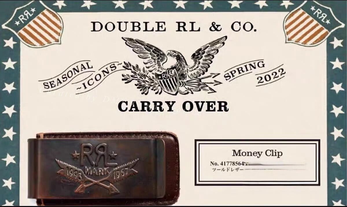 RRL Double RL Engraved Wallet