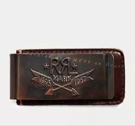 RRL Double RL Engraved Wallet