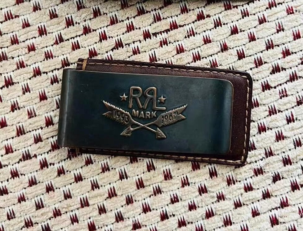 RRL Double RL Engraved Wallet