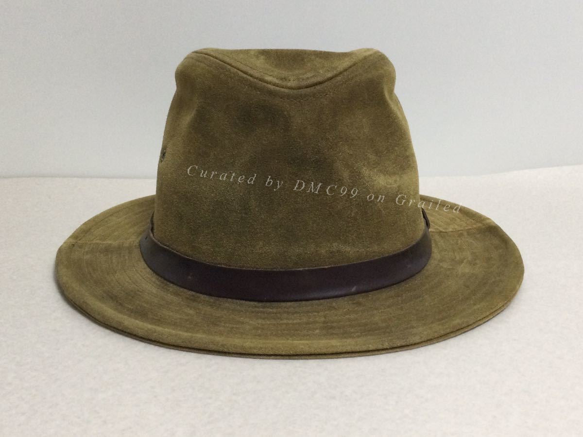 RRL Brown Leather Cap