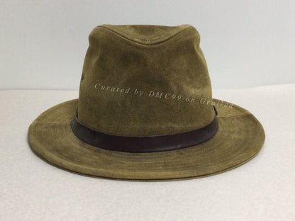 RRL Brown Leather Cap