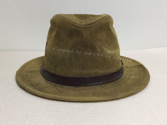 RRL Brown Leather Cap