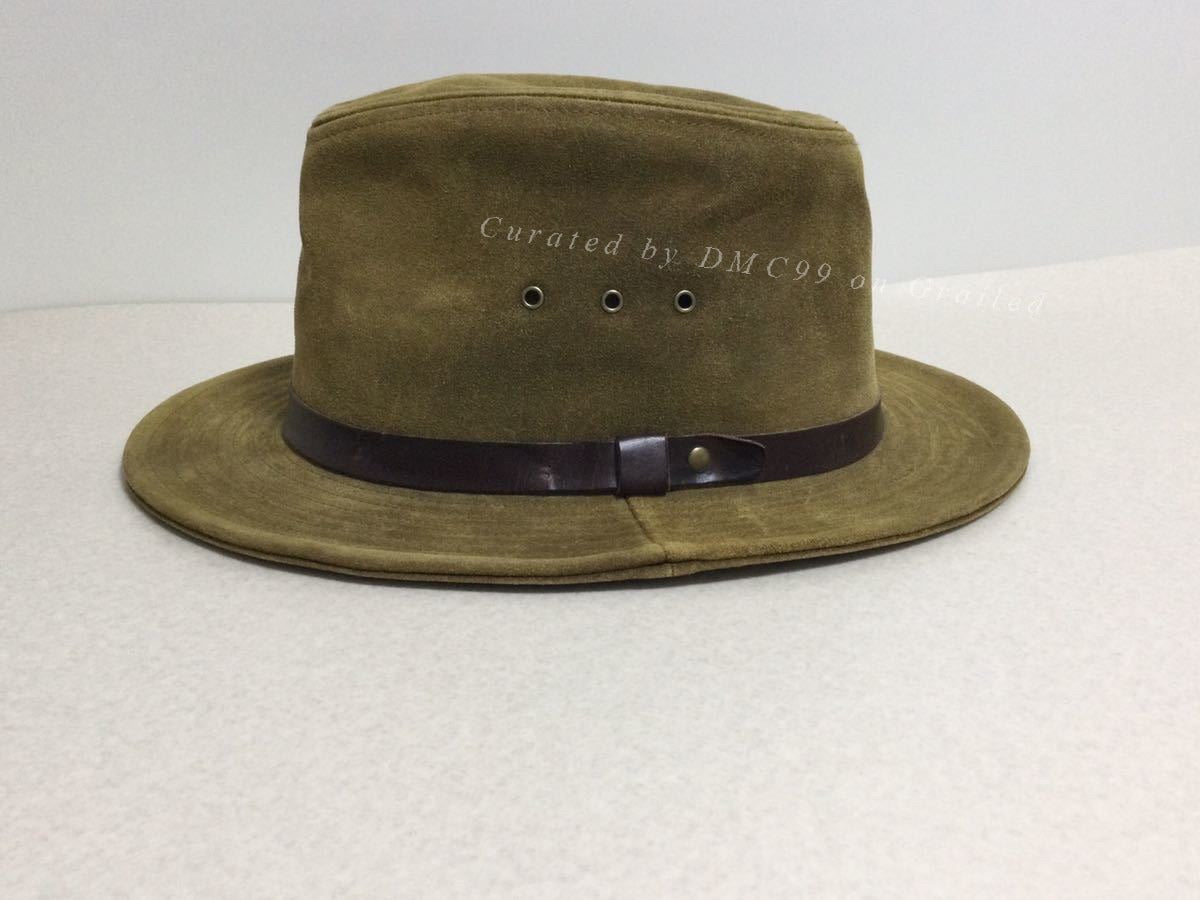 RRL Brown Leather Cap