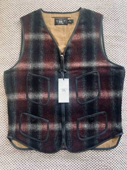 RRL Plaid Wool Winford Vest