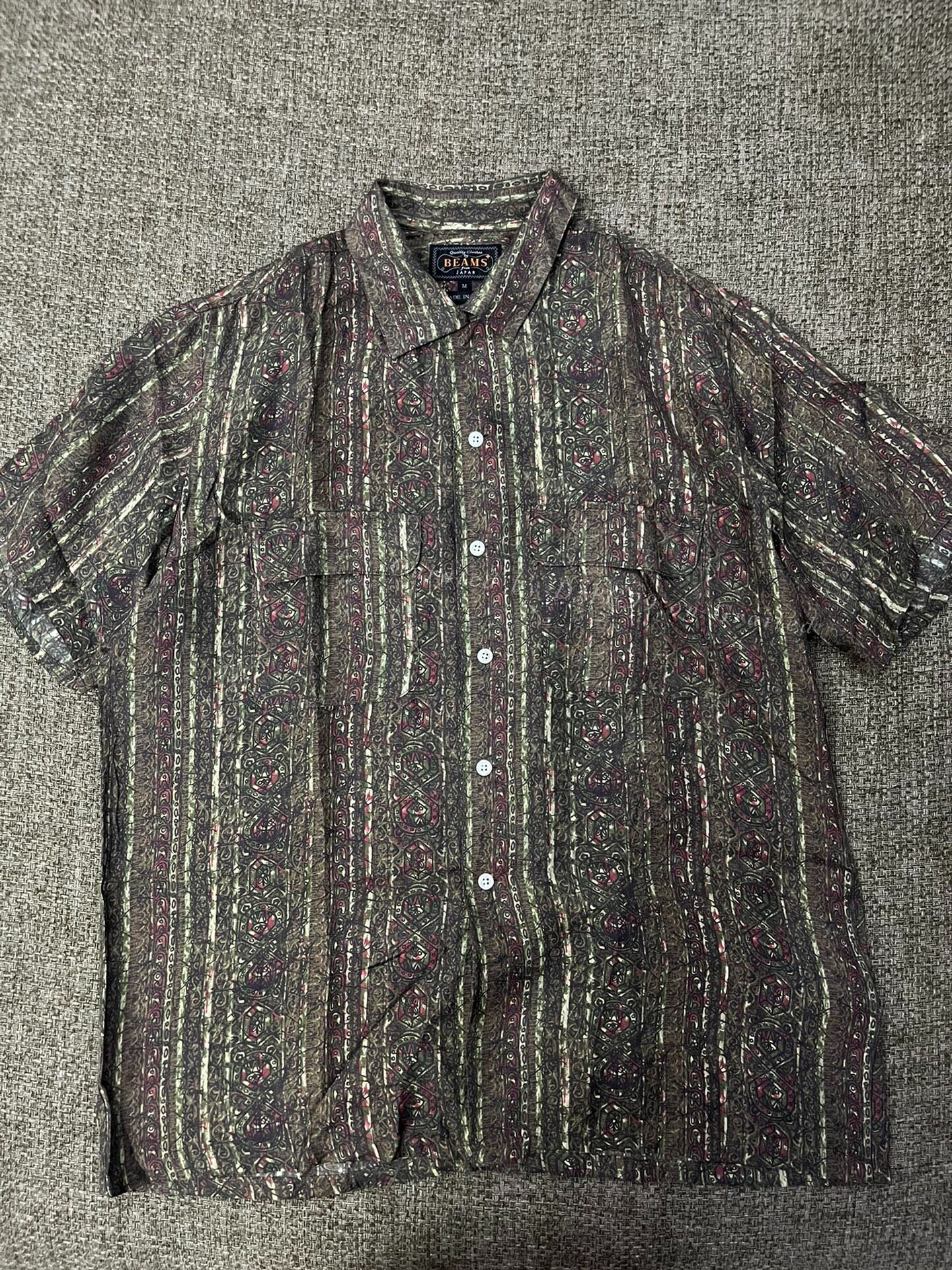 Beams Plus Silk Short-Sleeve Shirt