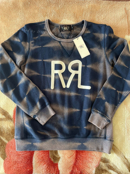 RRL Blue Tie-Dye Sweatshirt
