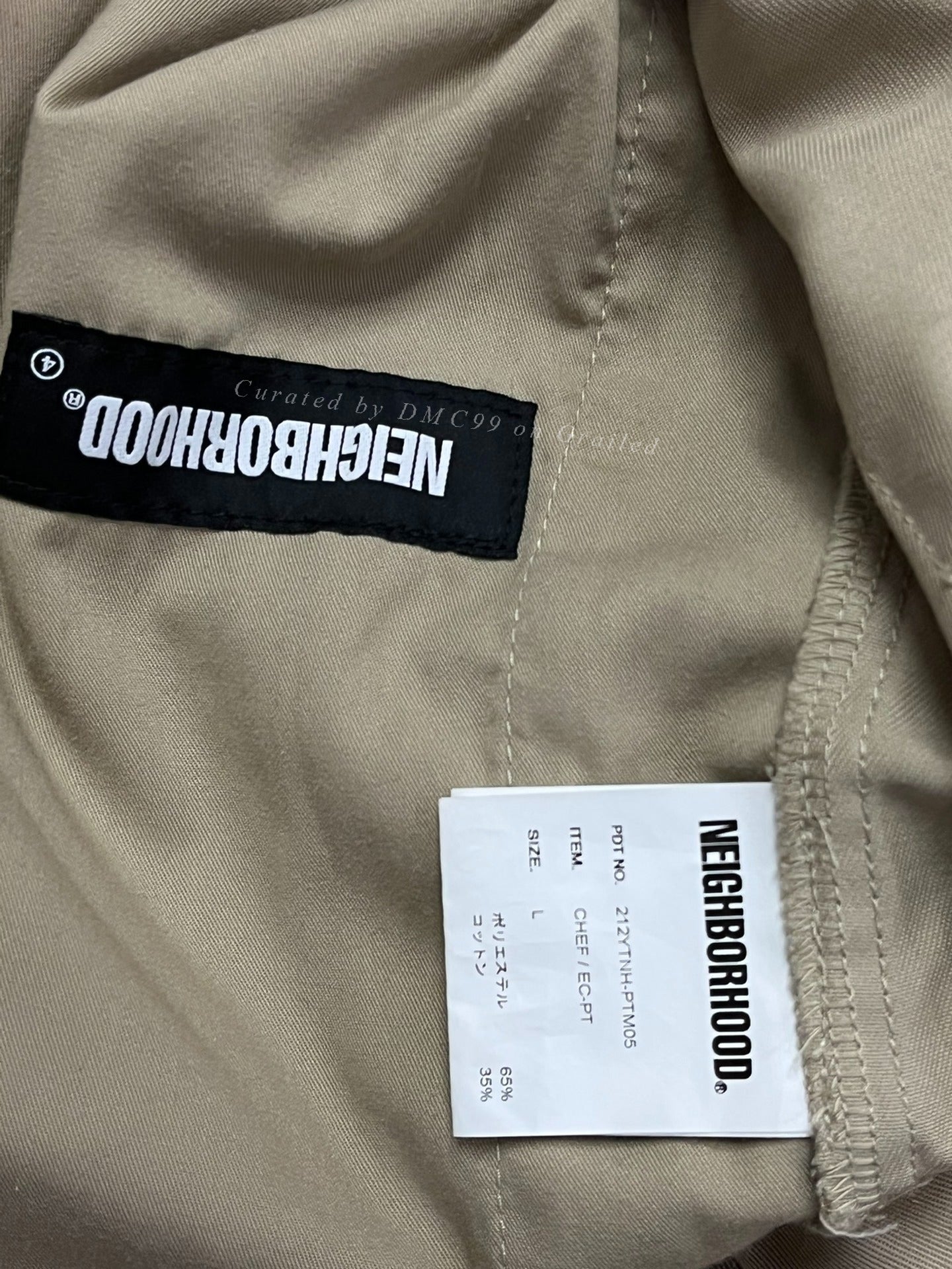 Neighborhood 21AW Khaki Chef Pants