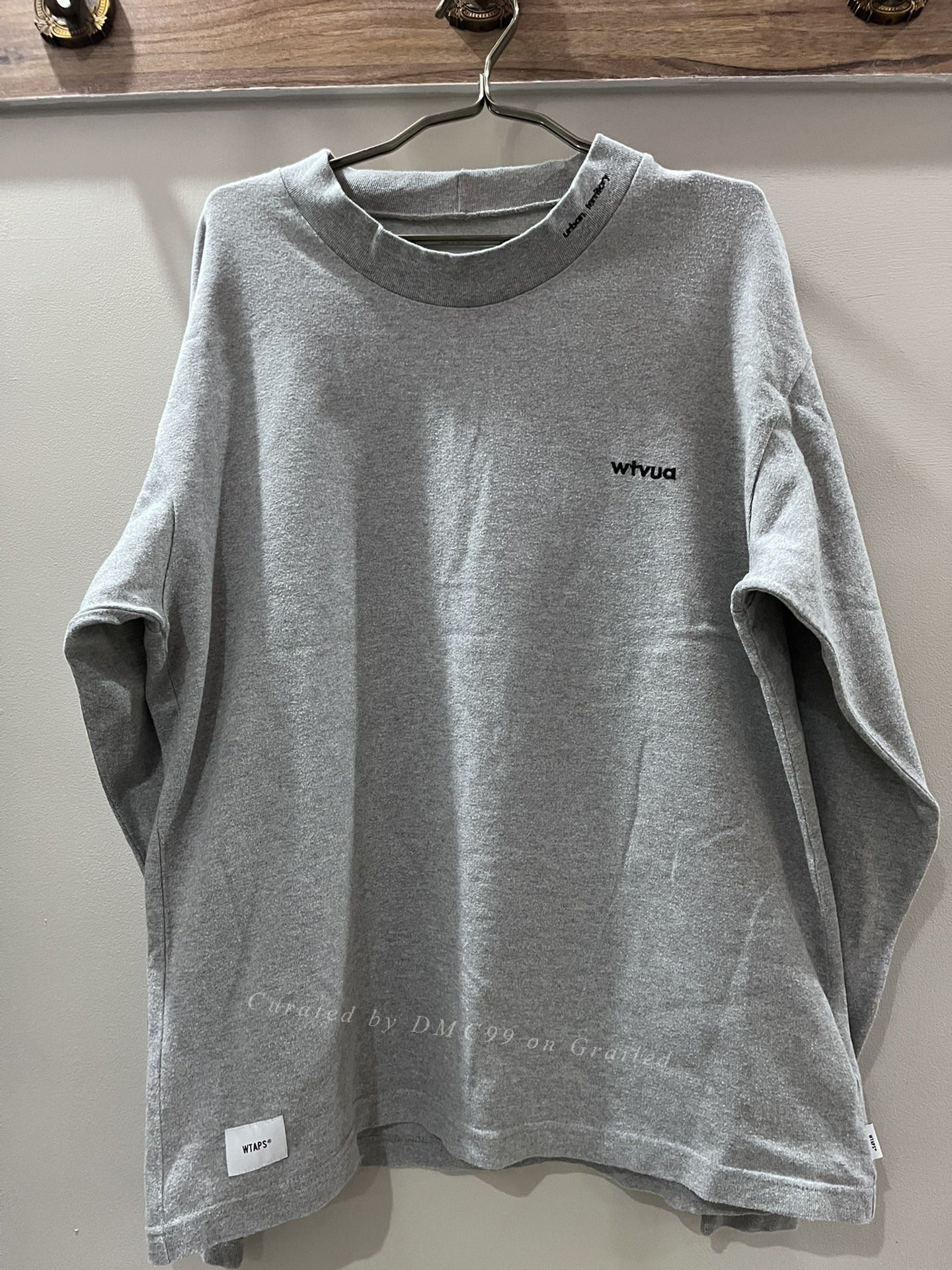 WTAPS 20AW Ruffled Mock Neck Longsleeve Tee