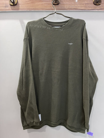 WTAPS 21ss Waffle Long Sleeve Sweatshirt