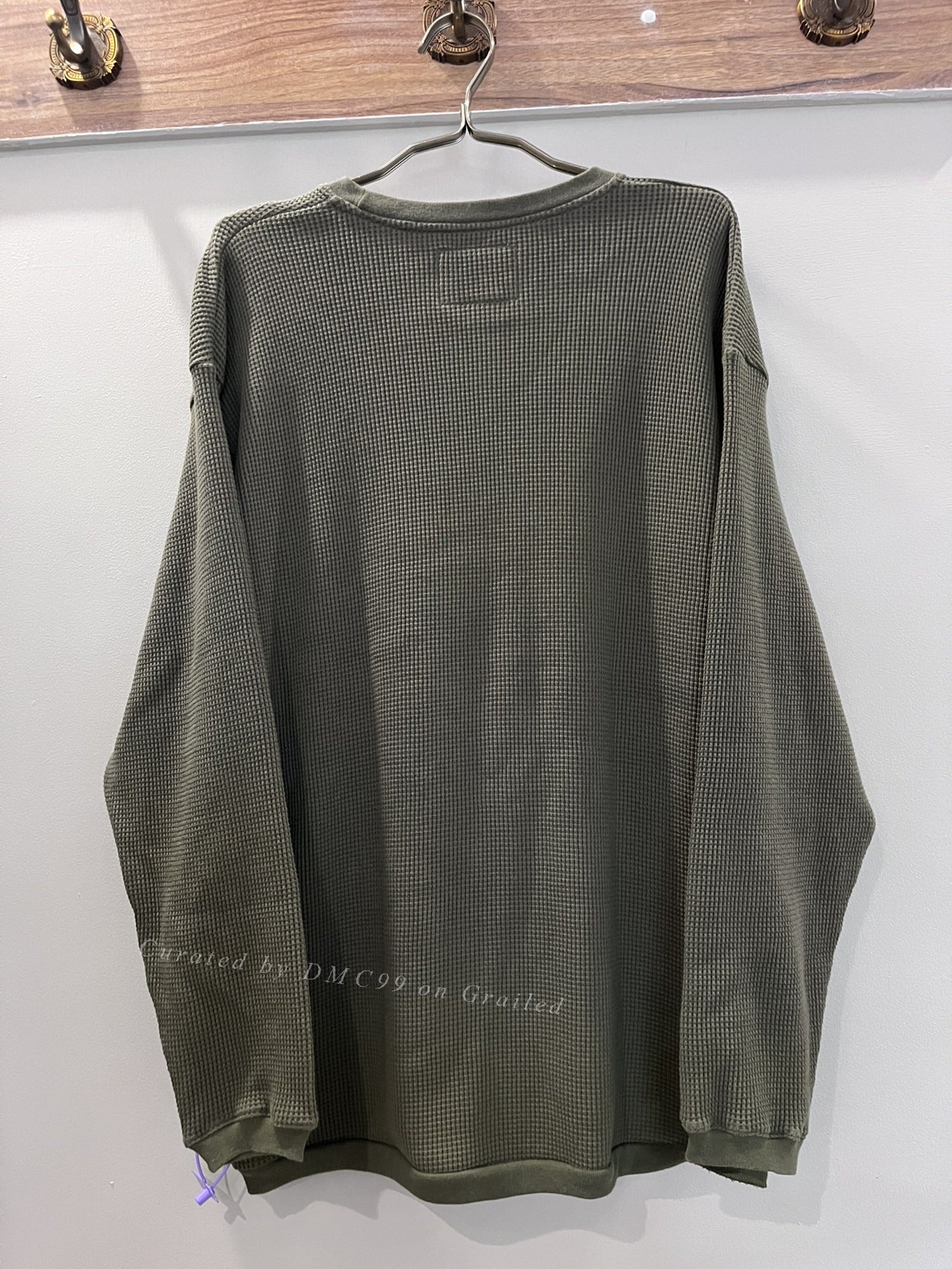WTAPS 21ss Waffle Long Sleeve Sweatshirt