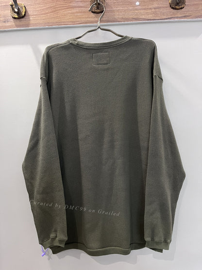 WTAPS 21ss Waffle Long Sleeve Sweatshirt