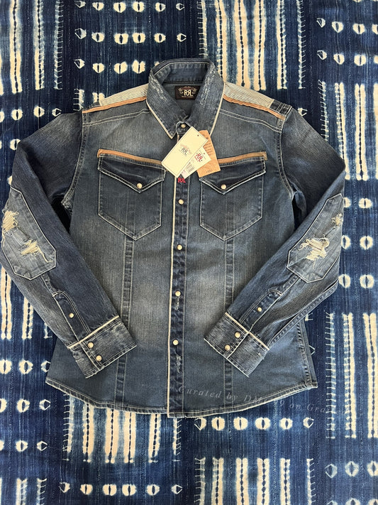 RRL Classic Western Denim Shirt