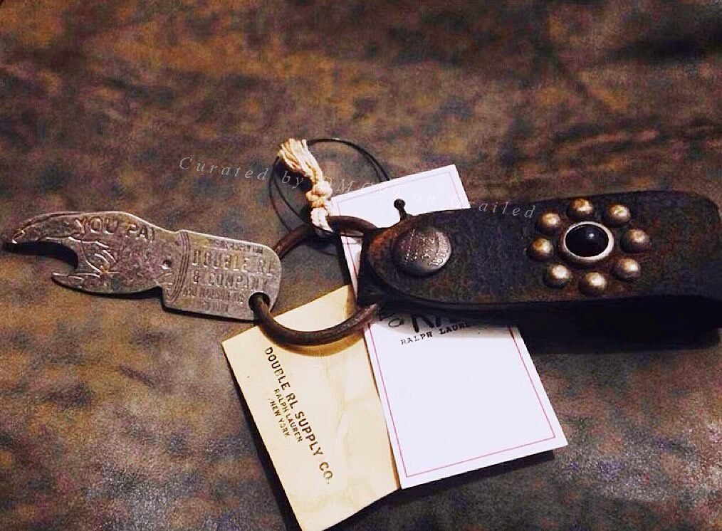 RRL Double RL Vintage Leather Keychain