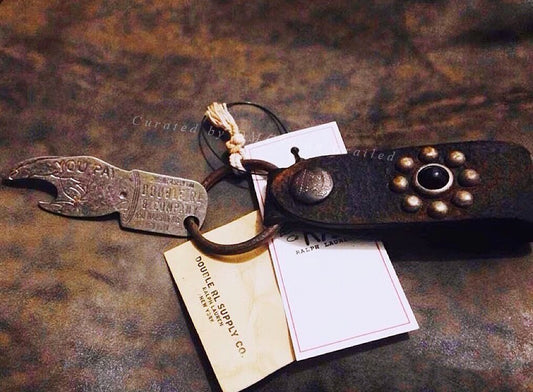 RRL Double RL Vintage Leather Keychain