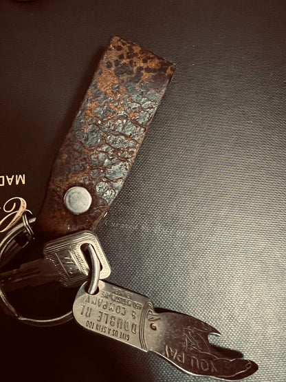 RRL Double RL Vintage Leather Keychain