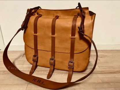 RRL Vintage Leather Messenger Bag
