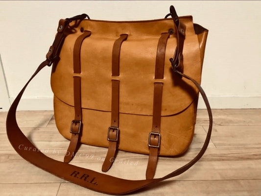 RRL Vintage Leather Messenger Bag