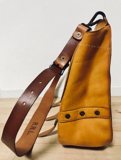 RRL Vintage Leather Messenger Bag