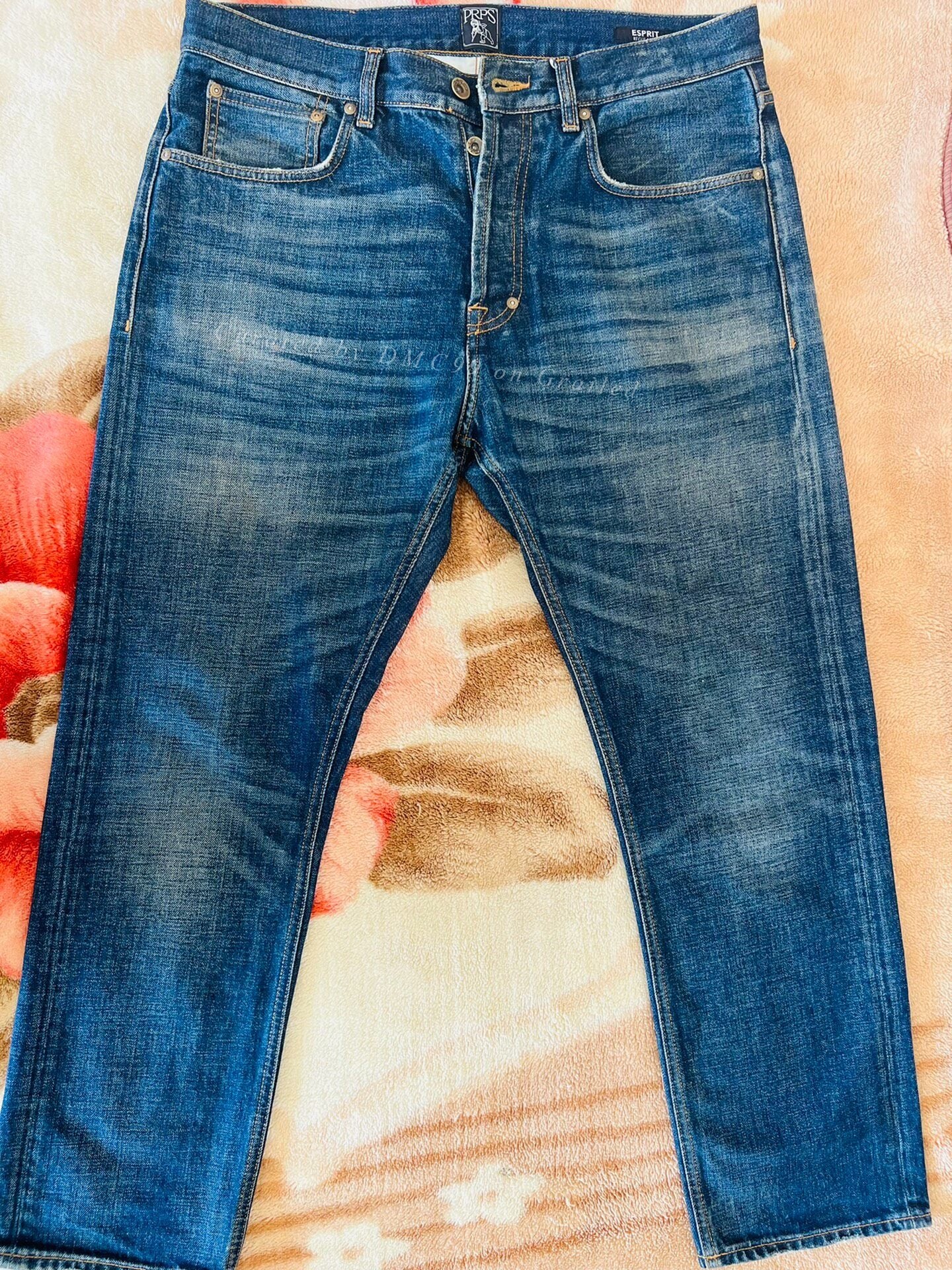 PRPS Blue W34 Straight Jeans