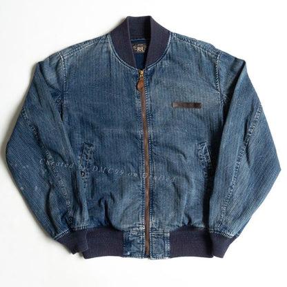 RRL Cotton Leather Patch Jacket