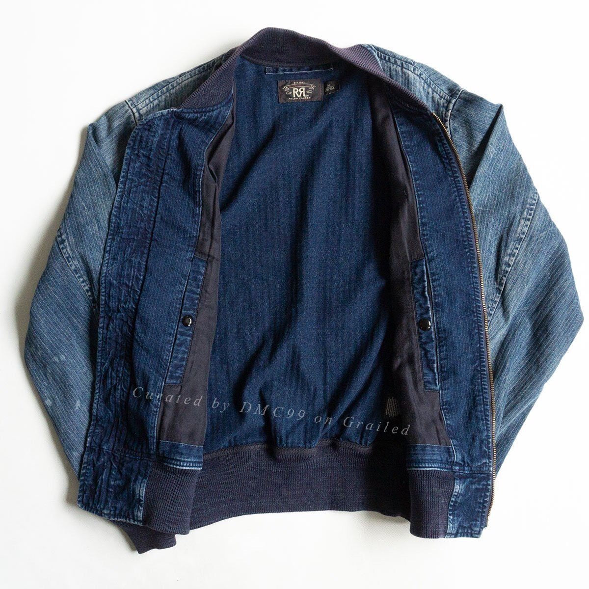 RRL Cotton Leather Patch Jacket