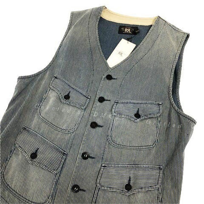 RRL Indigo Work Vest