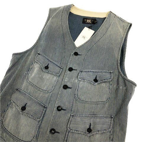 RRL Indigo Work Vest
