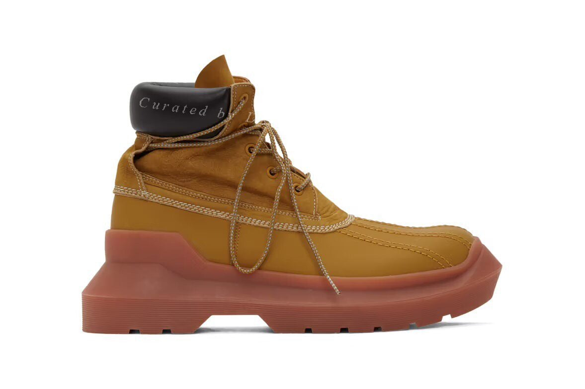 UNDERCOVER 20AW Panelled Lace Up Boots