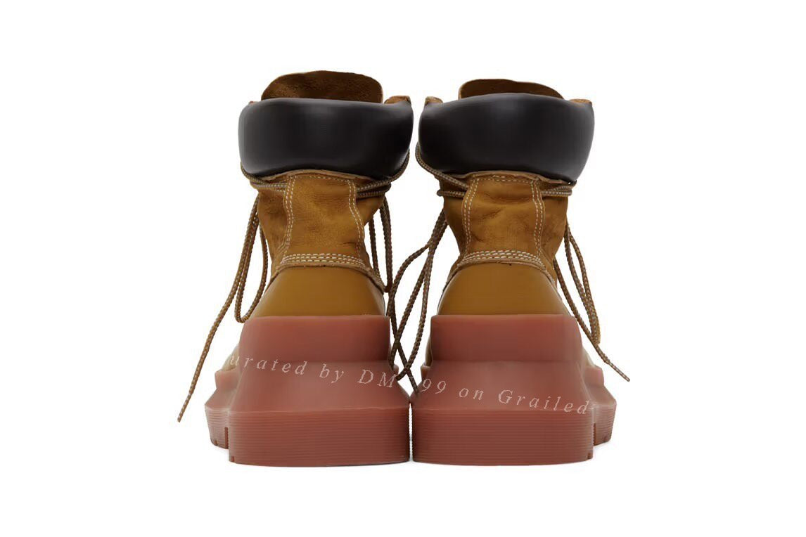 UNDERCOVER 20AW Panelled Lace Up Boots