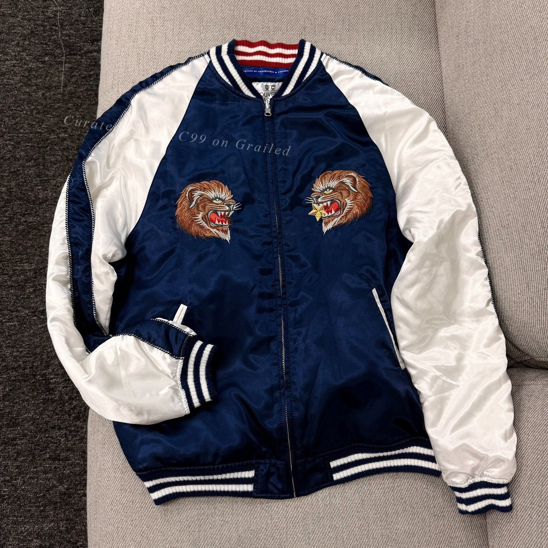 Vanquish Fragment Denim Souvenir Jacket