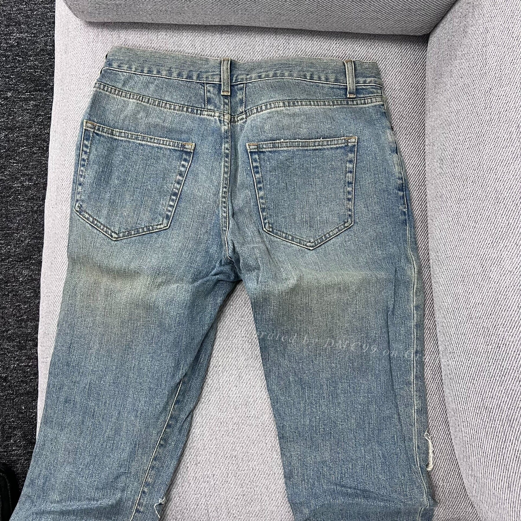 Saint Laurent 15FW Slash Distressed Jeans