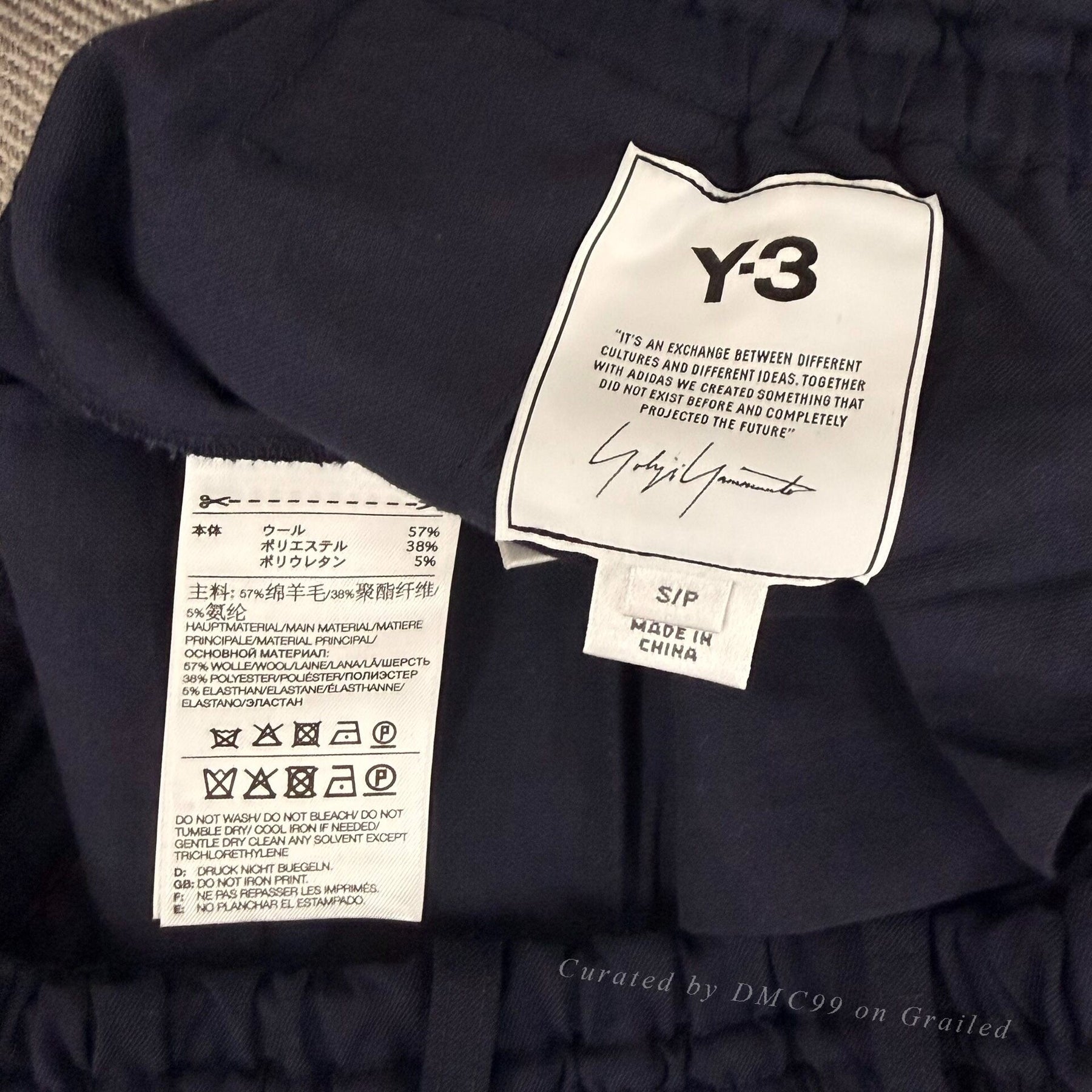 Y-3 Wool Blend Cargo Pants