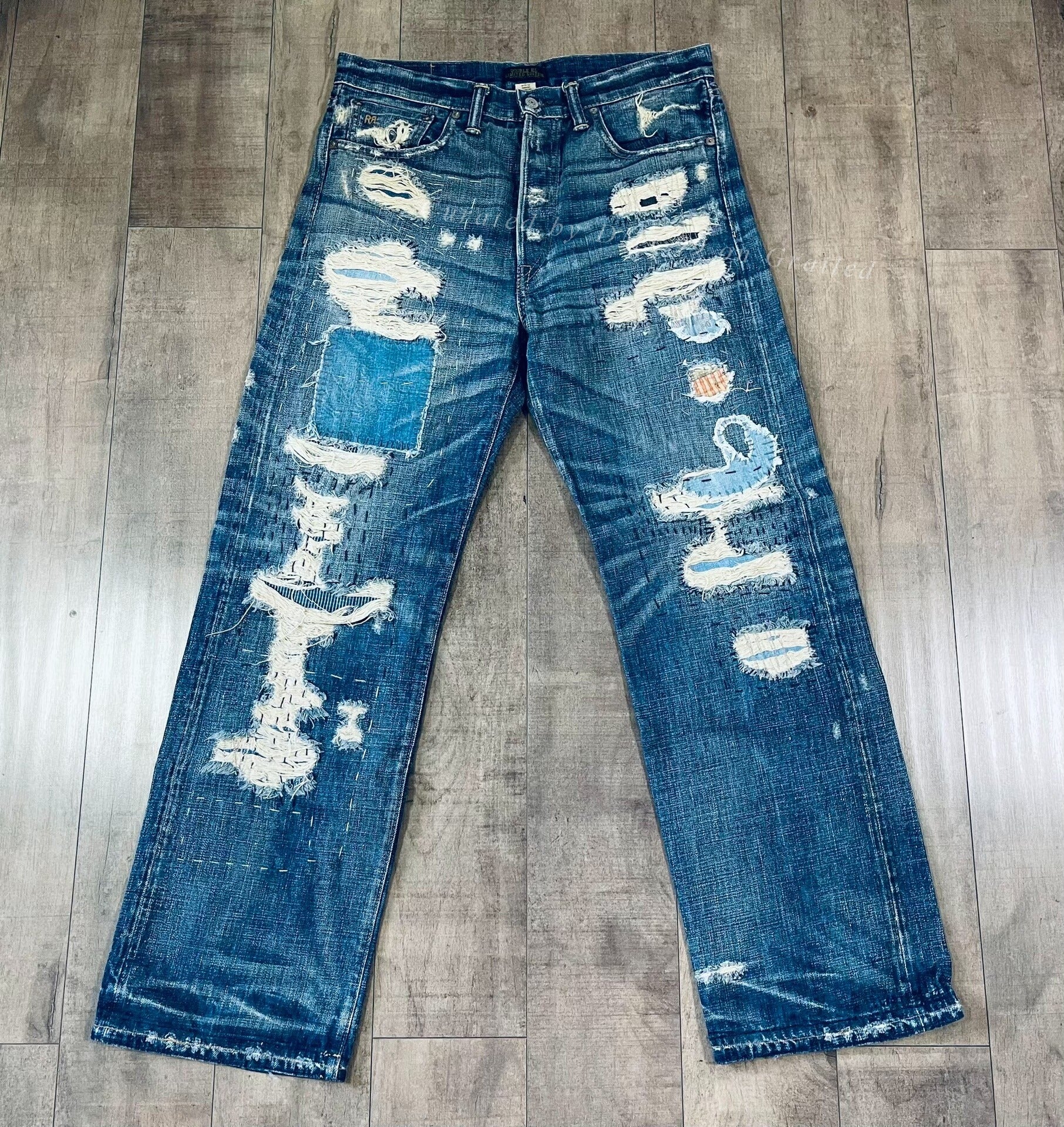 RRL Ralph Lauren Distressed Jeans