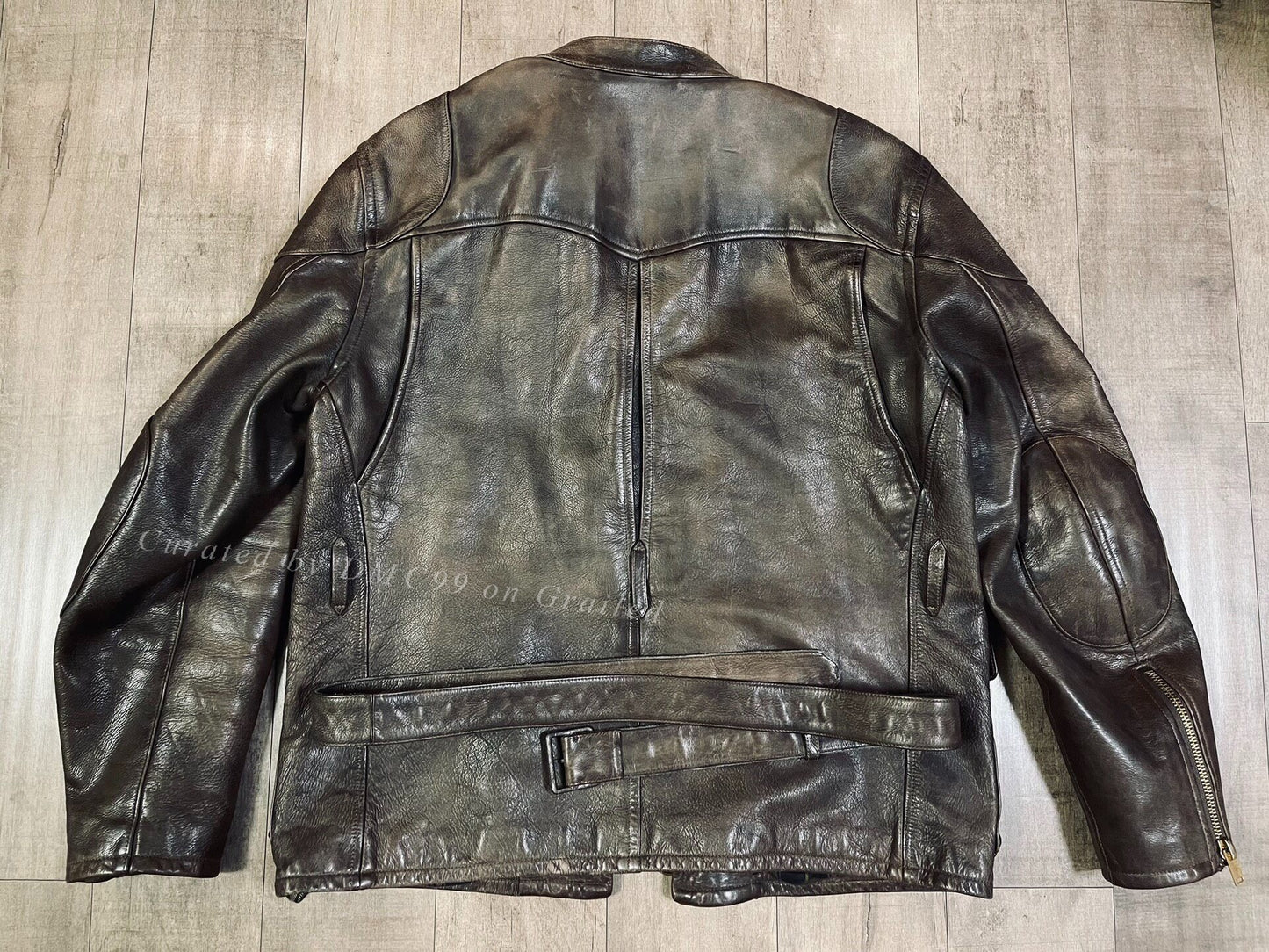 RRL Heavy Leather Hunting Jacket